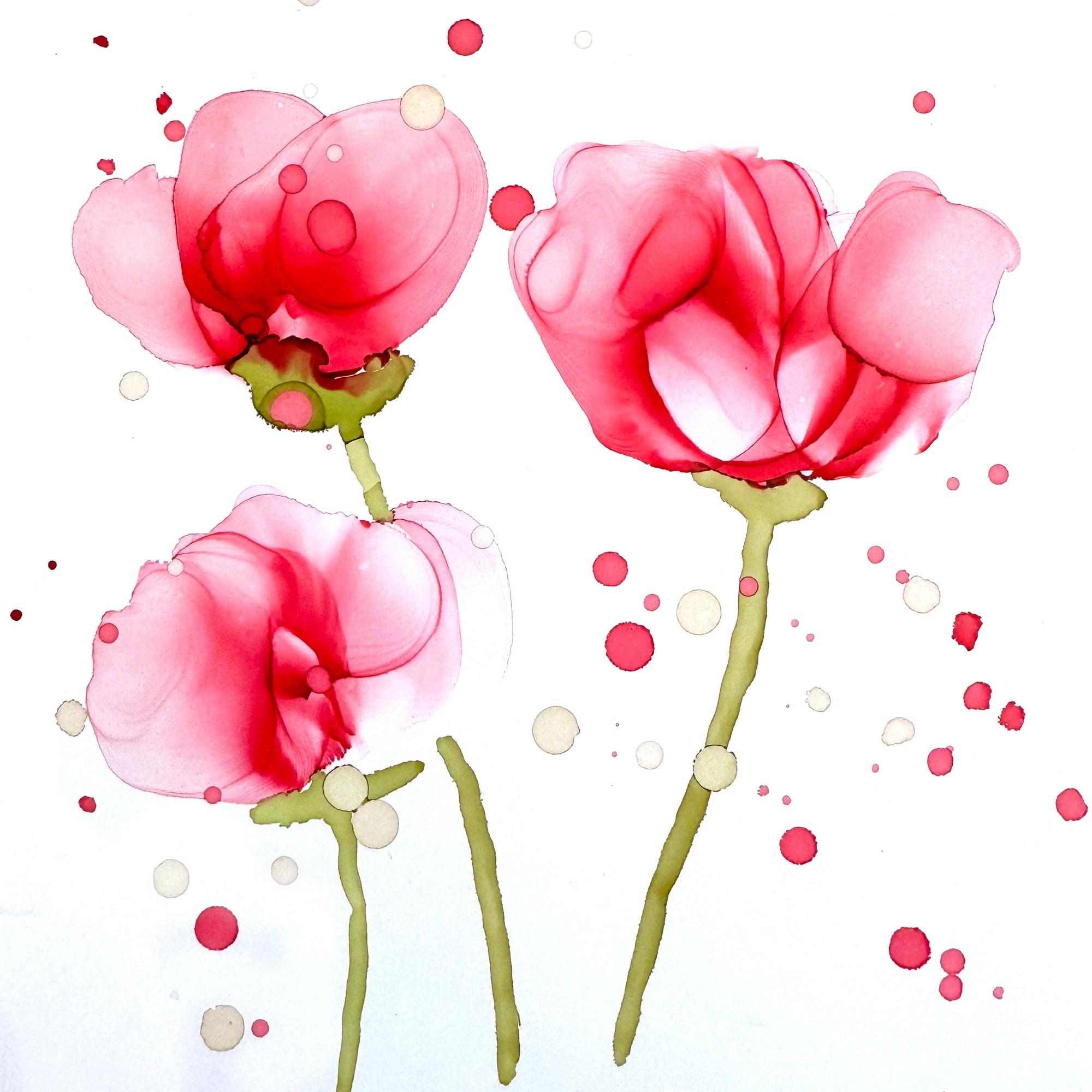 Alcohol Ink Flowers - Wed 6.19.24 @ 10A