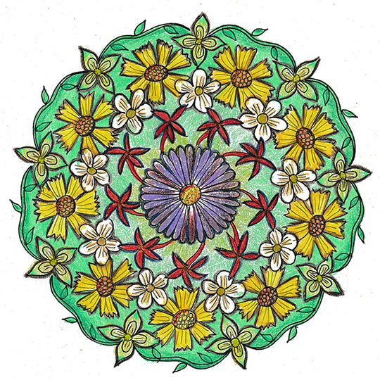 Colorado Wildflower Mandala Art Class - Sat. 6.1.24 @ 10:15A