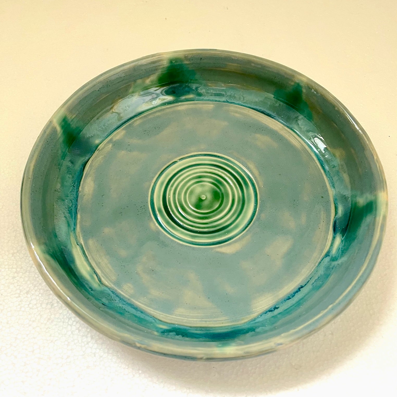 Blue Green lunch plate