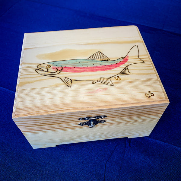 Fish box 6x5x3.5 inches - Blue Moose Art Gallery