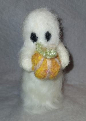 Needle-Felted Ghost with Pumpkin Art Class - Fri. 10.30.26 @ 10:30A
