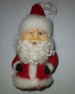 Needle Felted Santa -Art Class Sun. 11.29.26 @ 10A