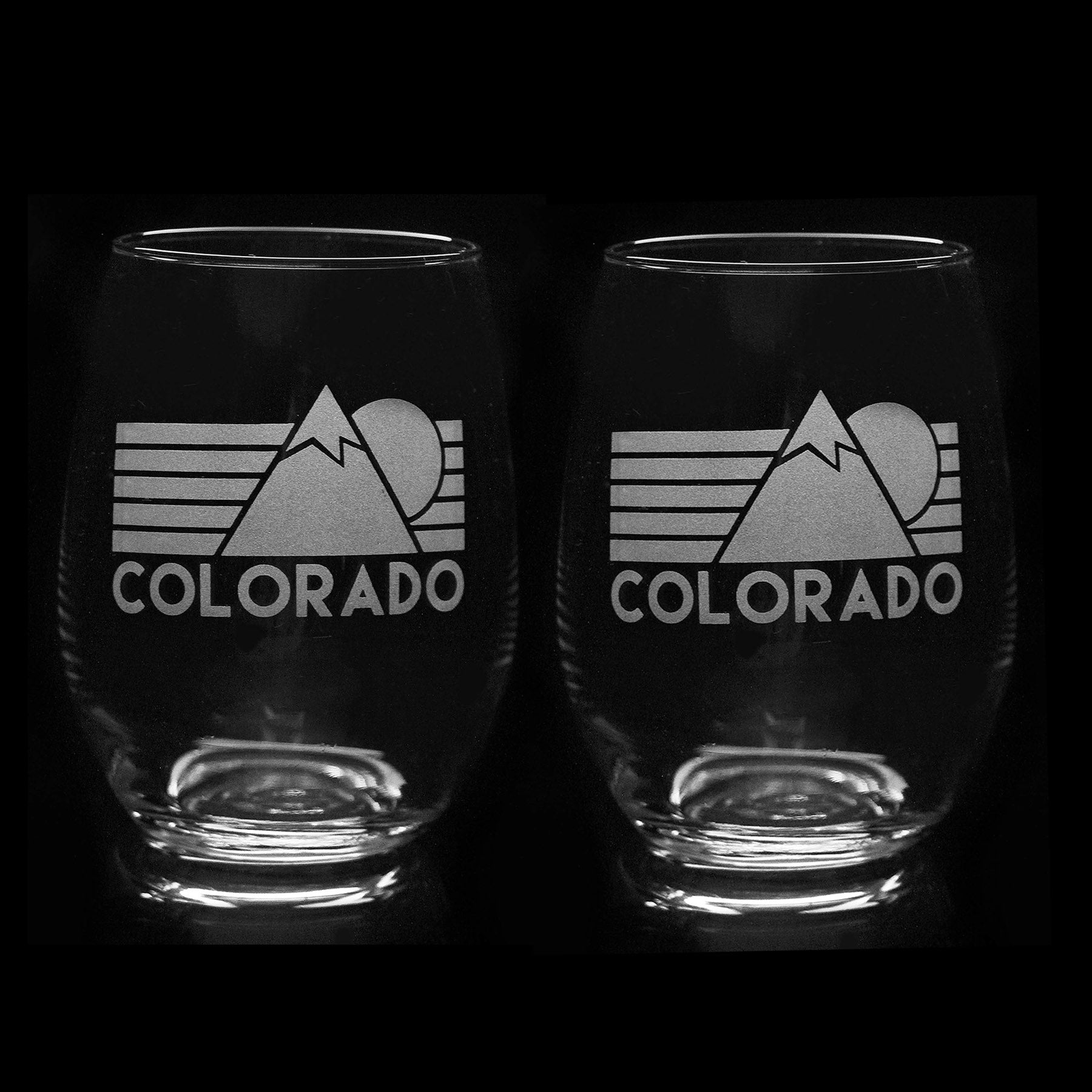 Stemless Wine Glasses: Set of 2