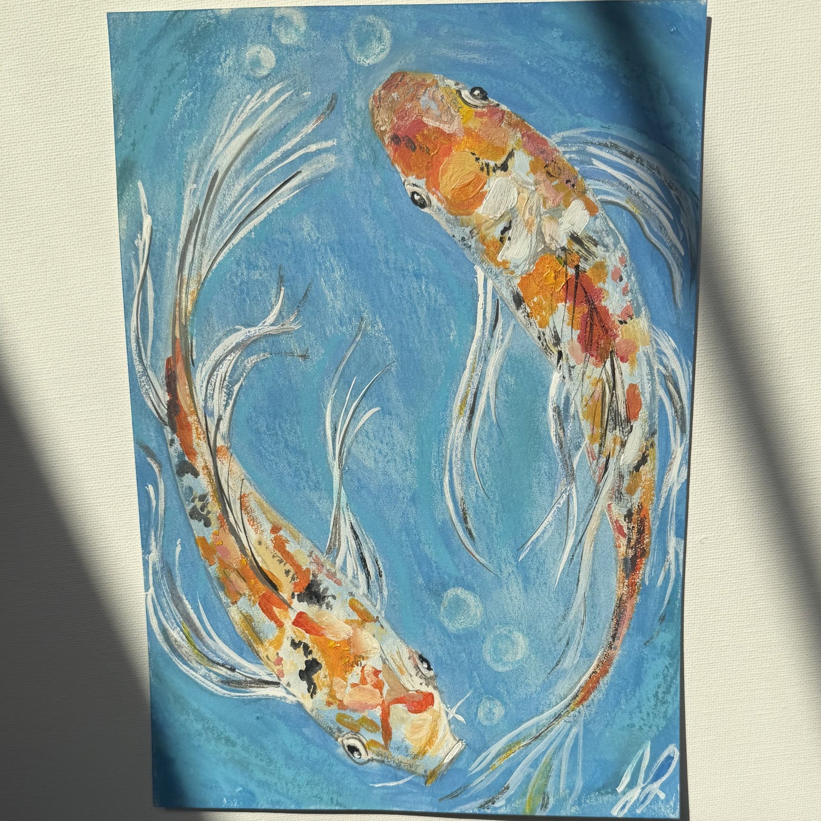 Spring Break Art Class: Colorful Koi Painting (Ages 5+) Wed. 3.18.26 @ 1P