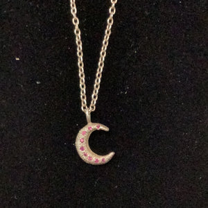 Necklace Sapphire Crescent