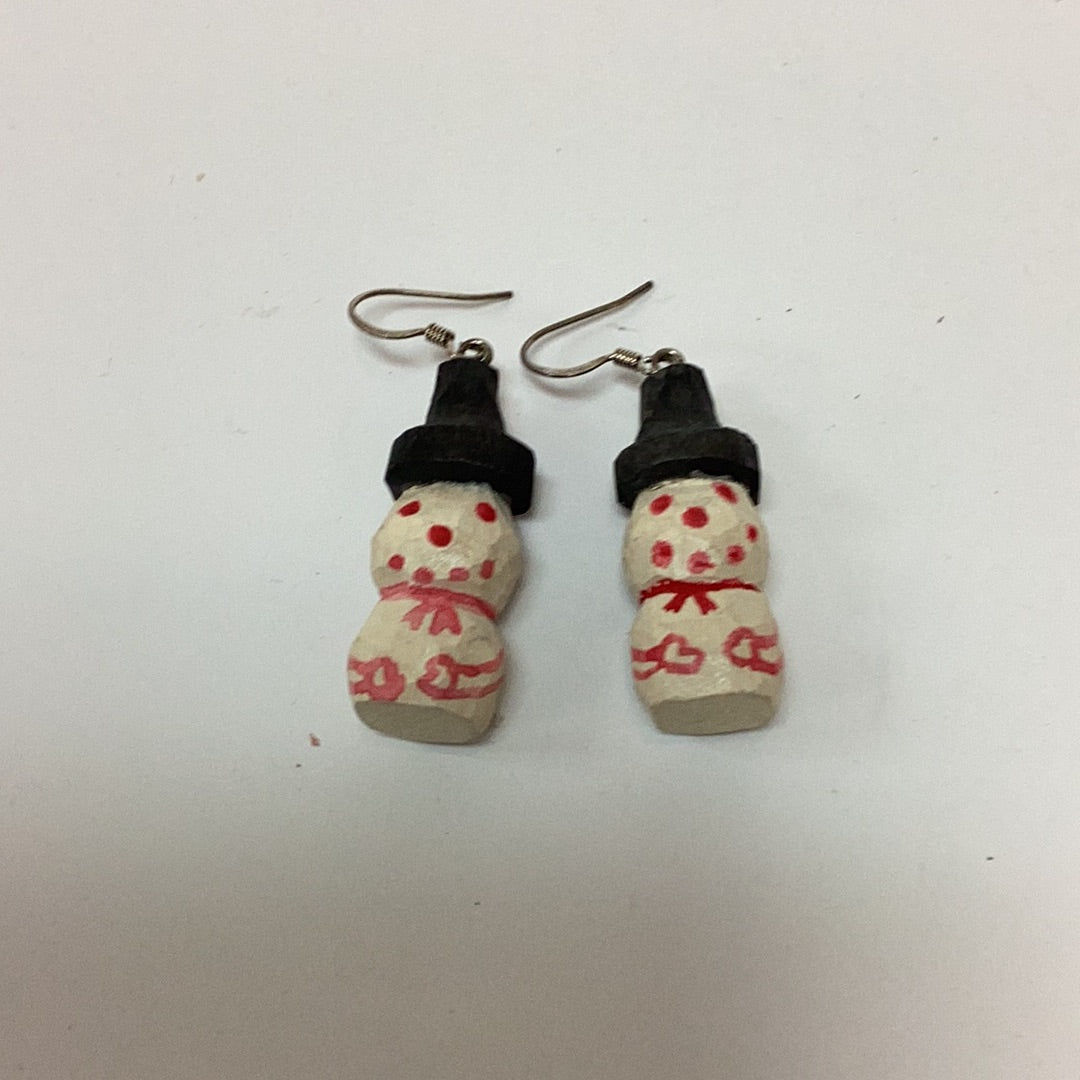Snowman Earrings
