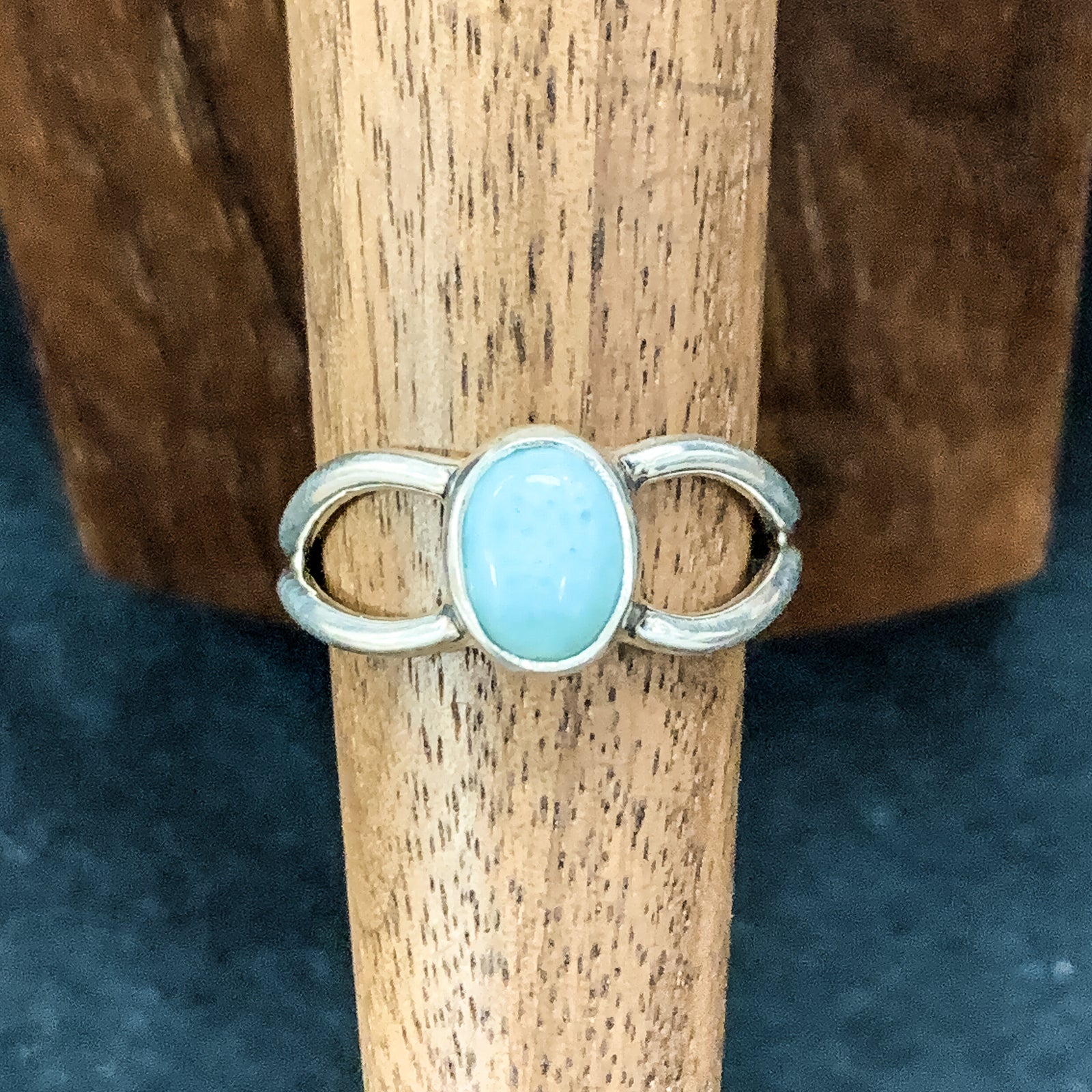Simple Larimar Ring