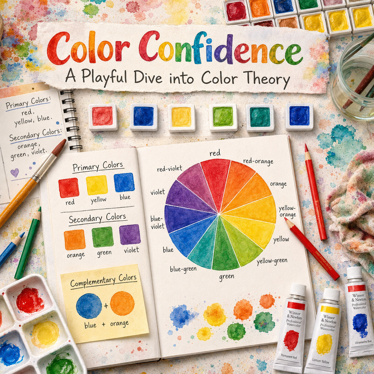 Color Confidence: A Playful Dive into Color Theory Art Class Fri. 10.2.26 @ 10:30 A