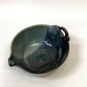 Small Batter Bowl Sage and Black