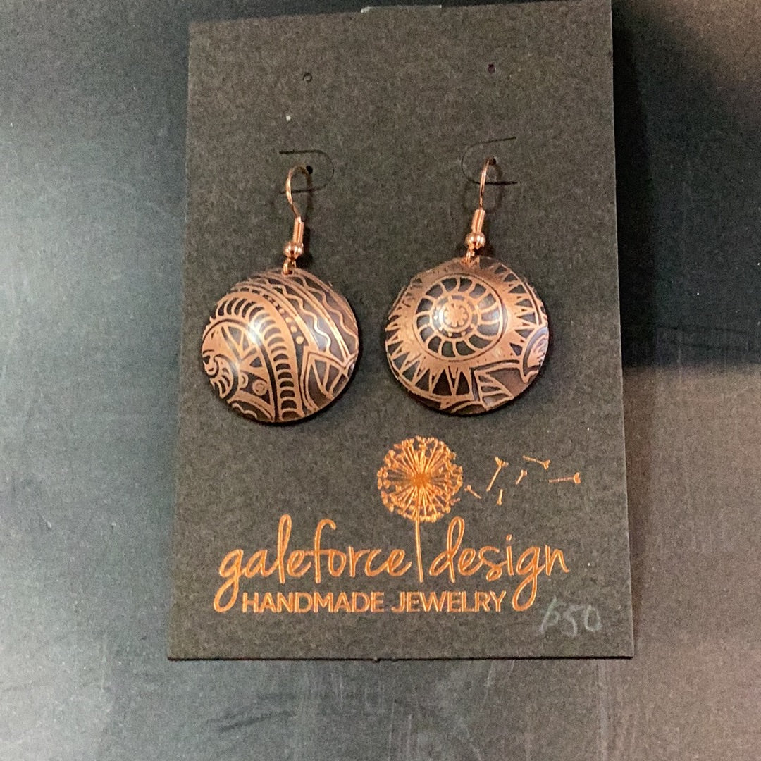Earrings Copper 1012