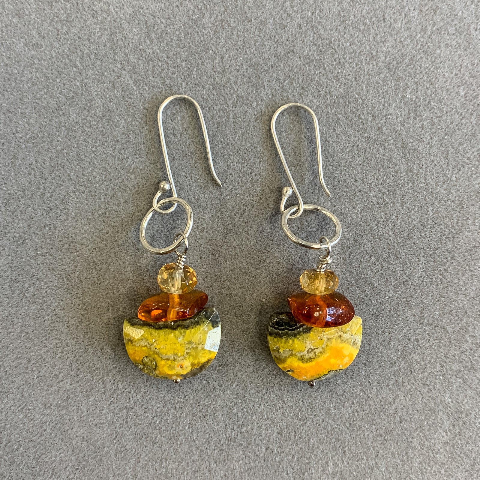 Bumble Bee Jasper Earrings
