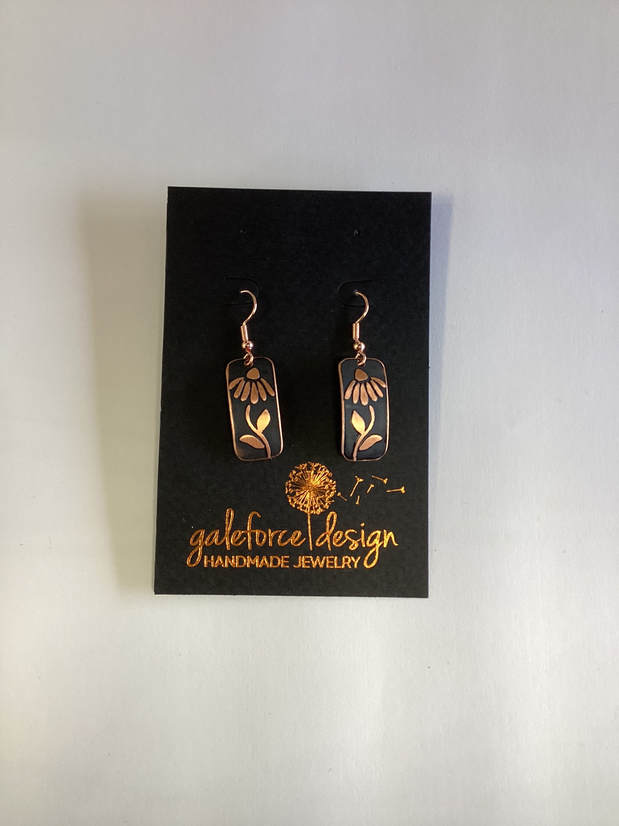 Daisy, Copper Earrings Nickel Free Wire GS 1154