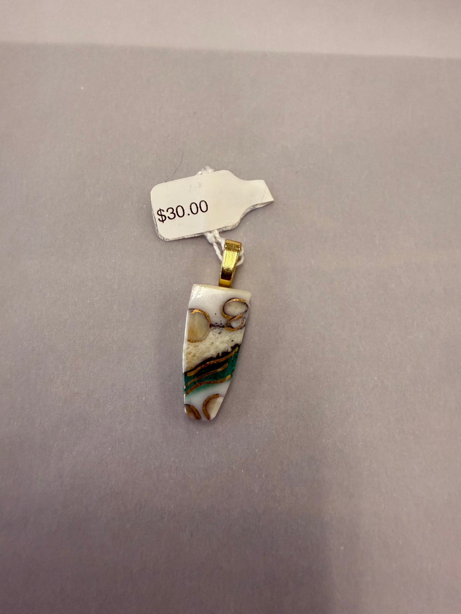 Necklace Pendant Green Small