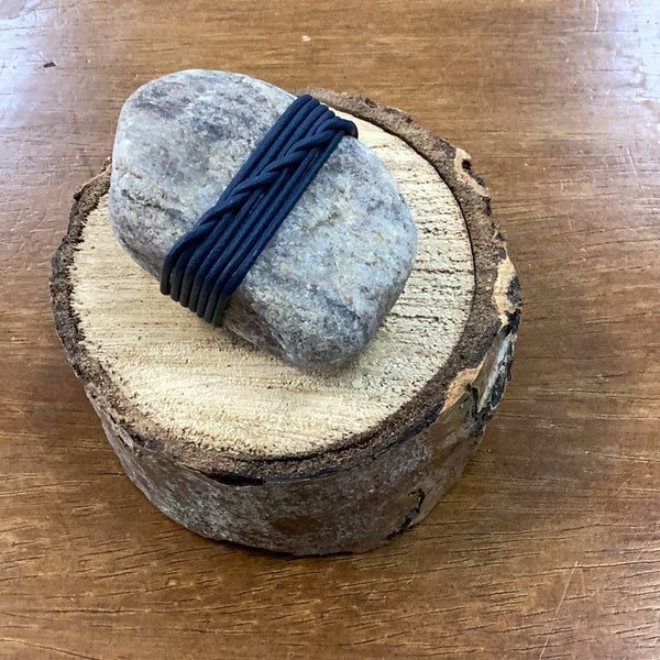 Leather Wrapped Rocks $15 - Blue Moose Art Gallery