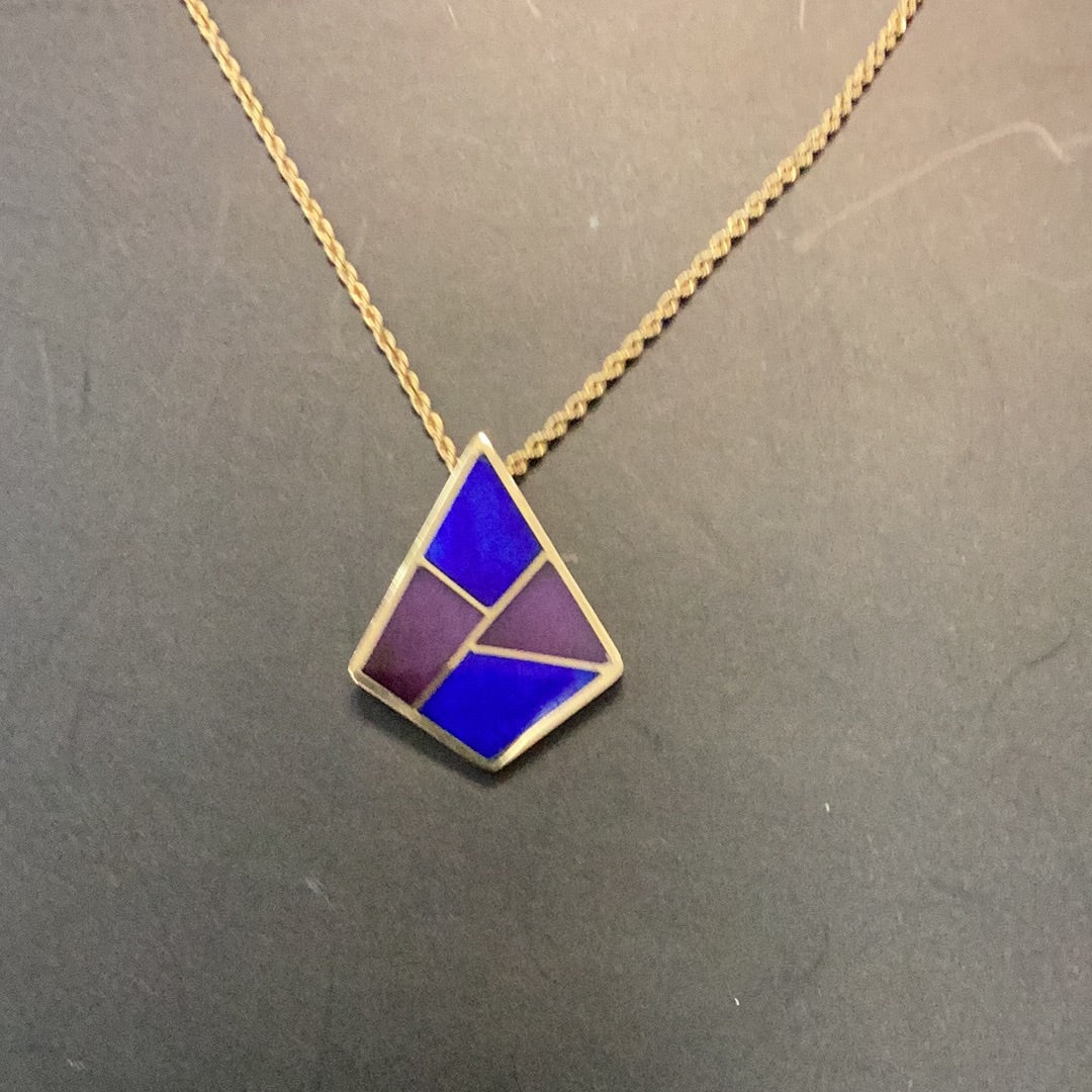 Necklace Lapis Sugarlite Gold 14k