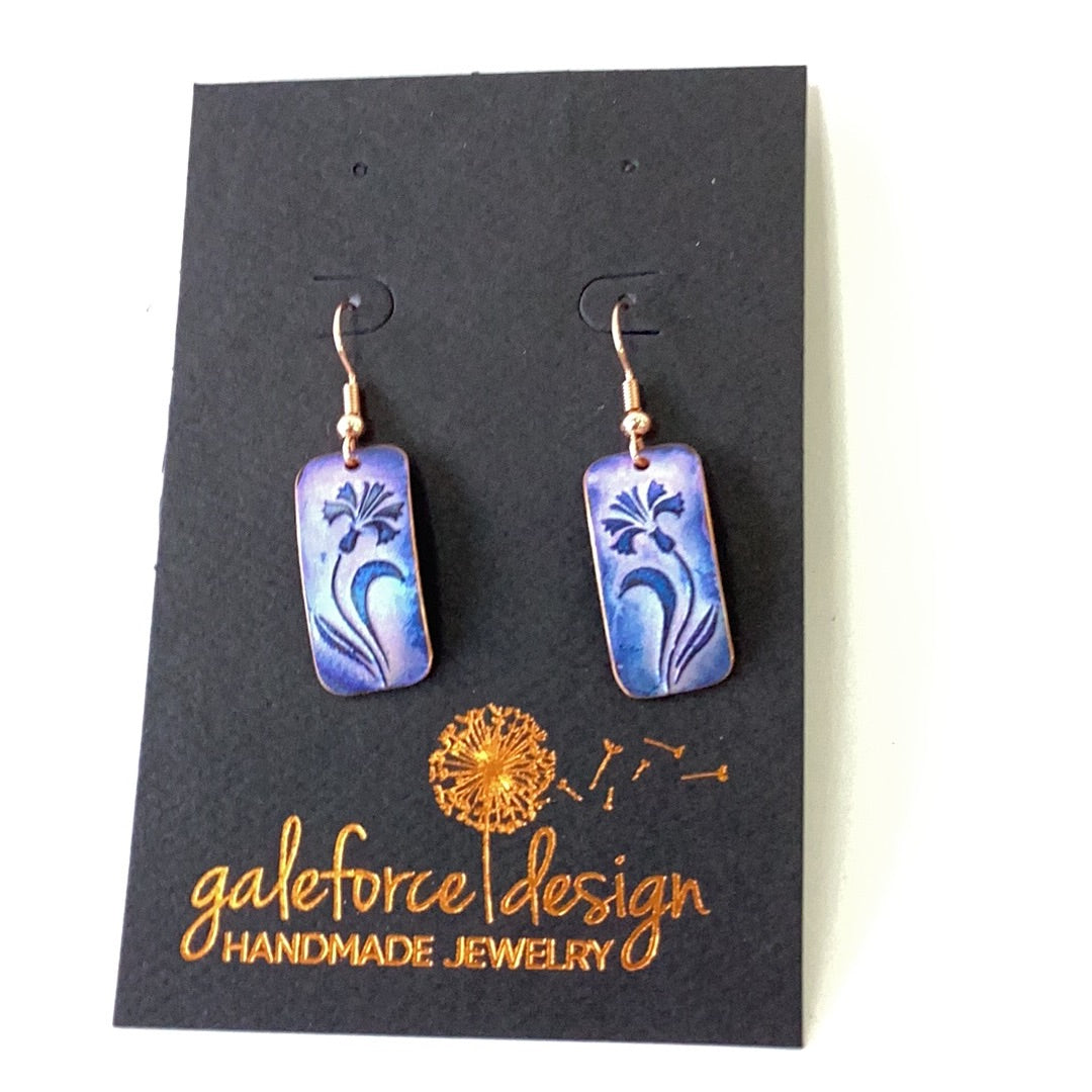 GS 1120 Lily (P), Copper Earrings