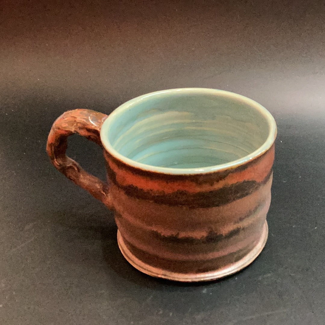 Copper and Green Mugs