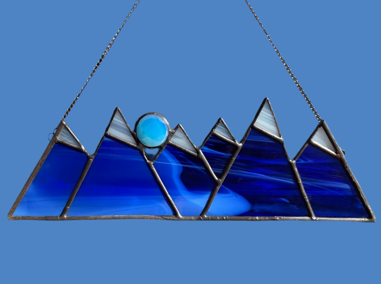 Cobalt Aurora Mountains