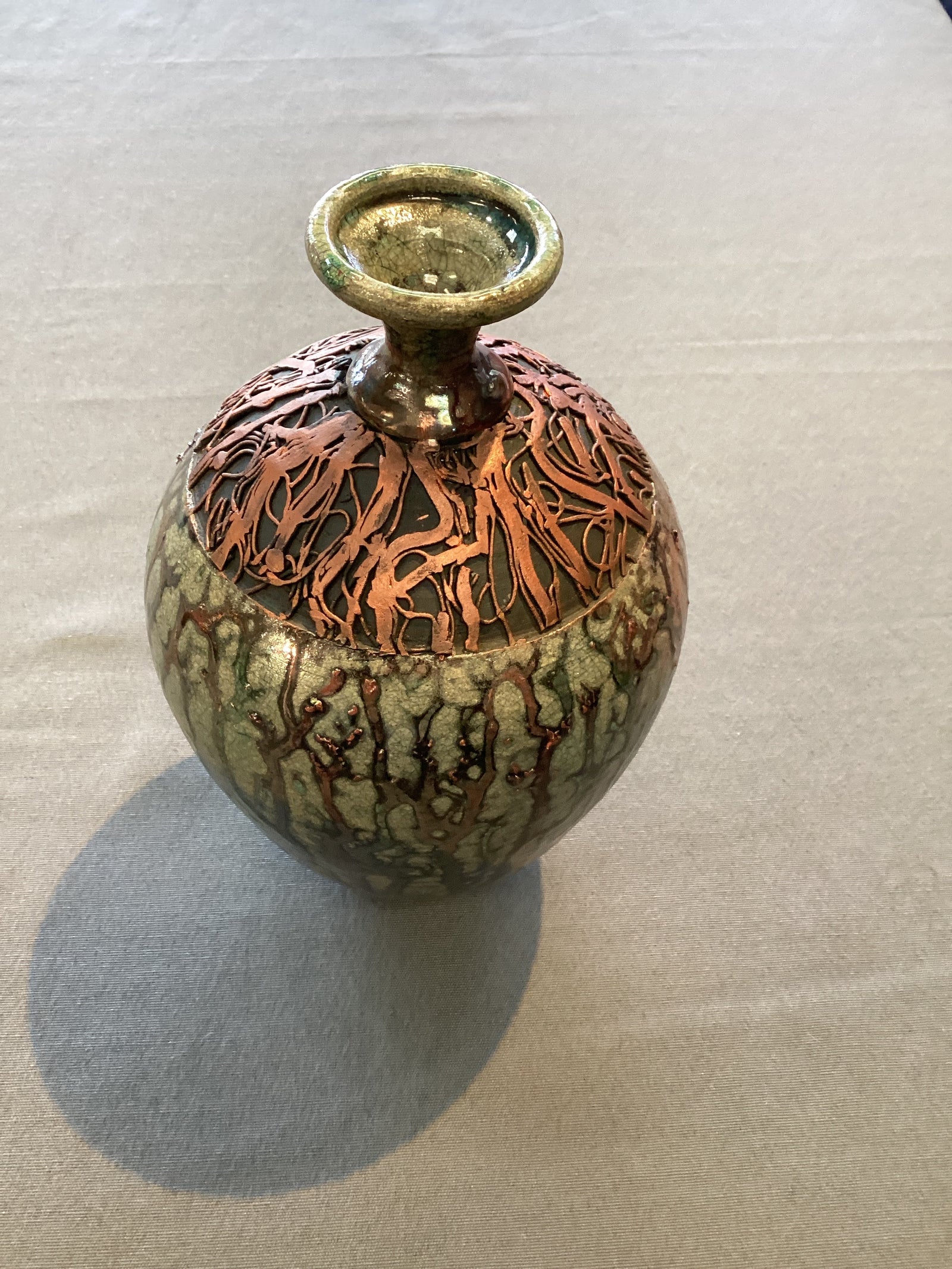 Raku bottle 04