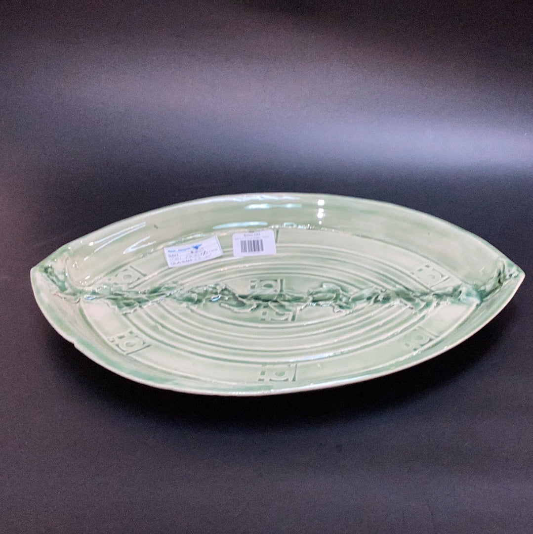 Oval Platter Green
