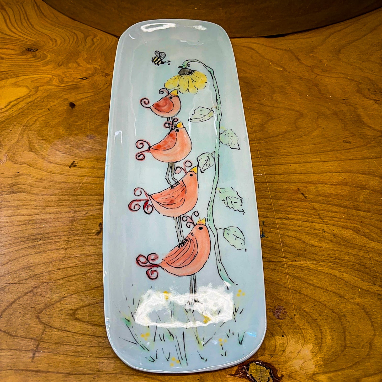 Doing Whatever It Takes - Handmade Porcelain Platter