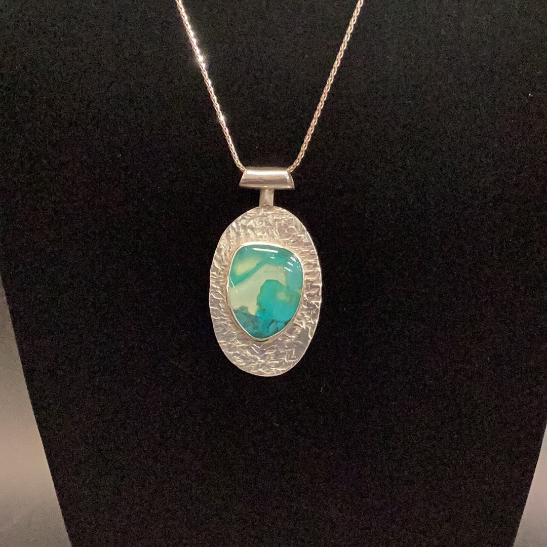Necklace Chrysocolla Pendant