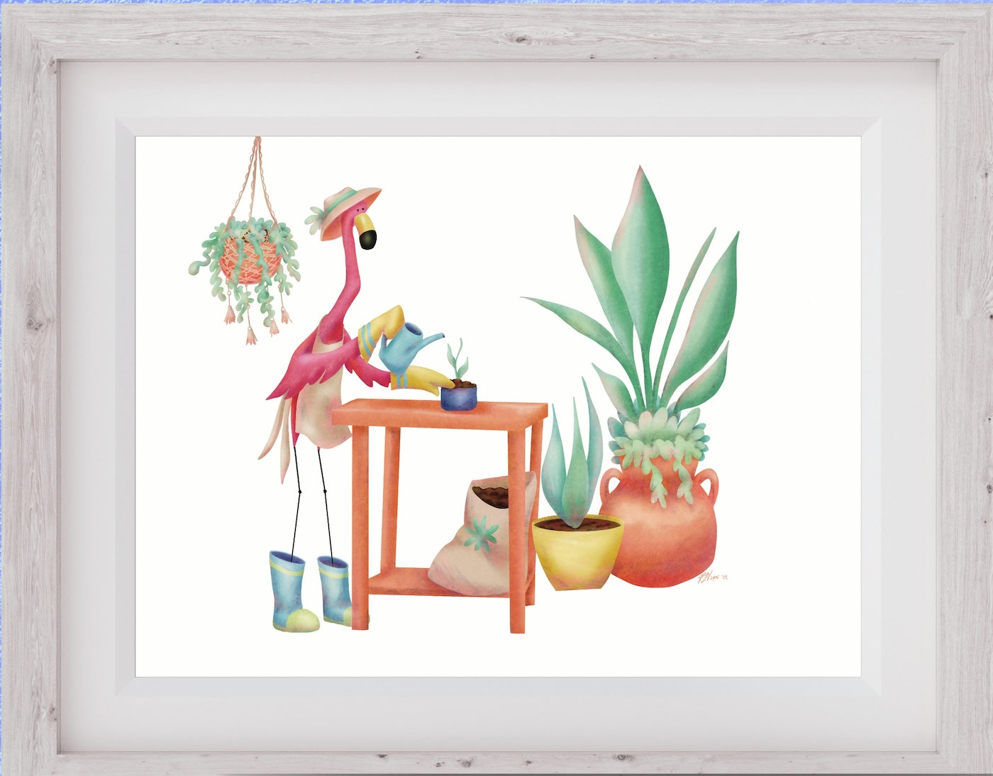 A Little Garden TLC Framed Print