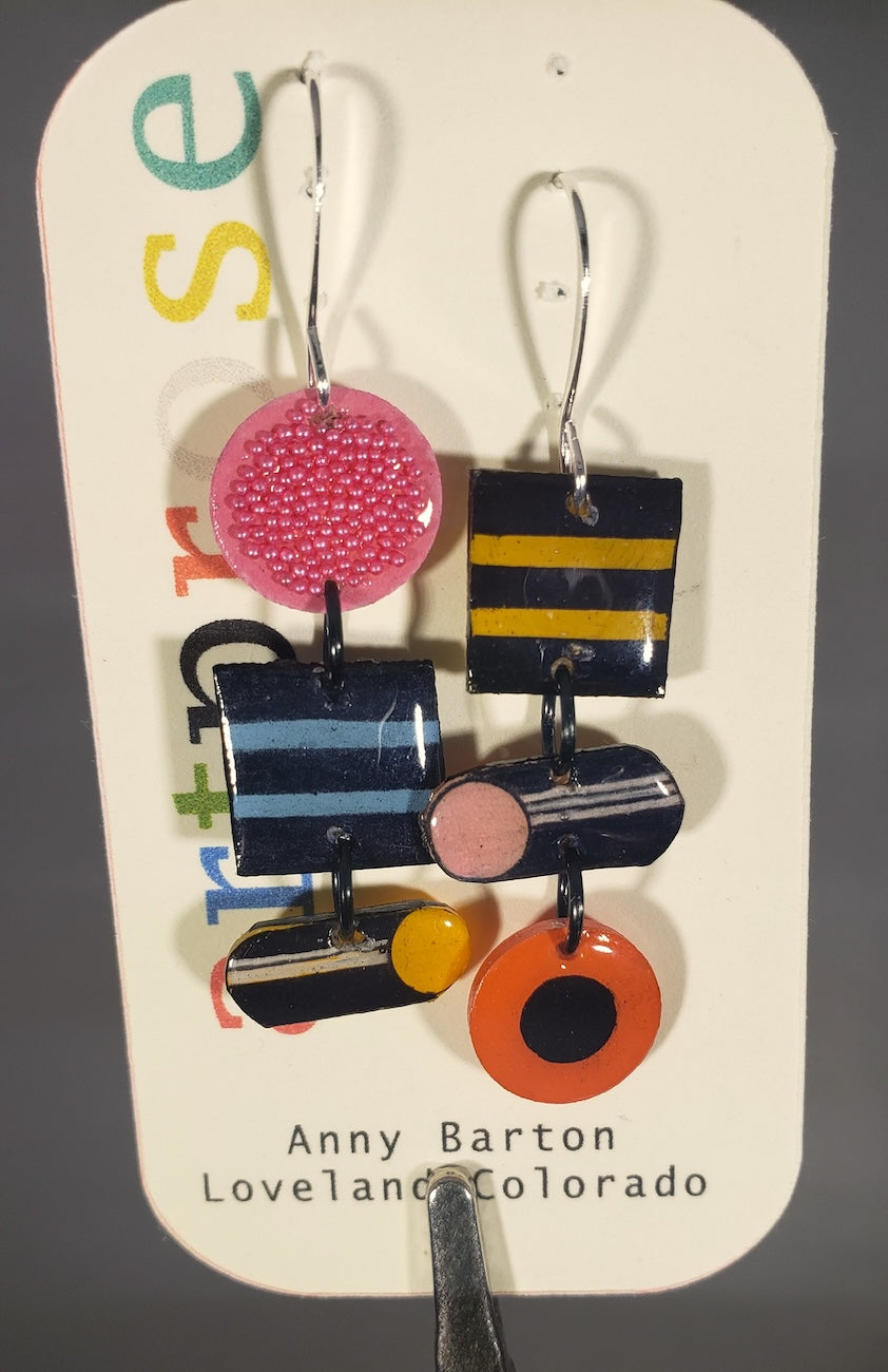 A072 Licorice Mix earrings