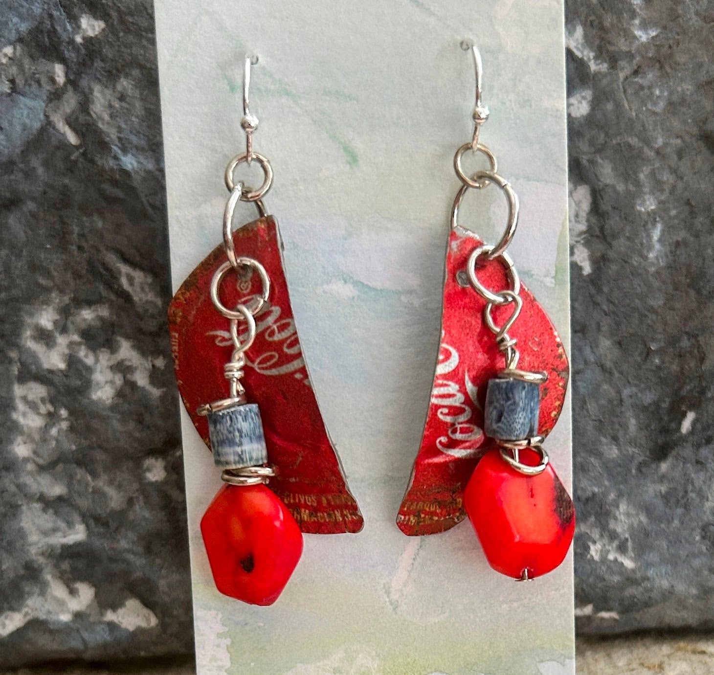 Aqua earrings