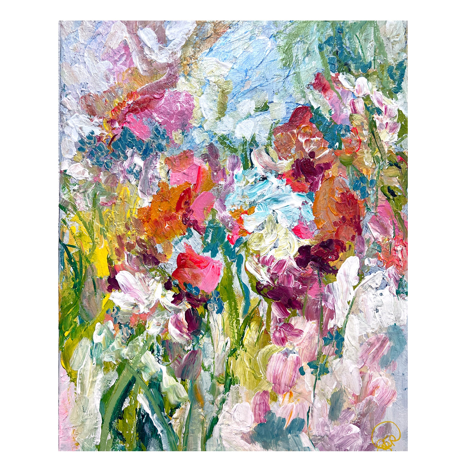 Beginner Floral Abstract Art Class - Tues. 7.9.24 @ 6P