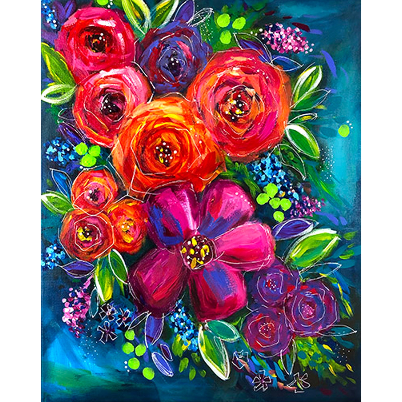 Abstract Florals - On Demand Art Class
