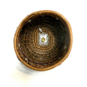Amber Pine Needle Basket