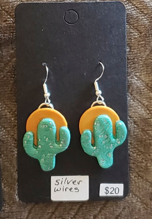 Polymer Clay earrings $20