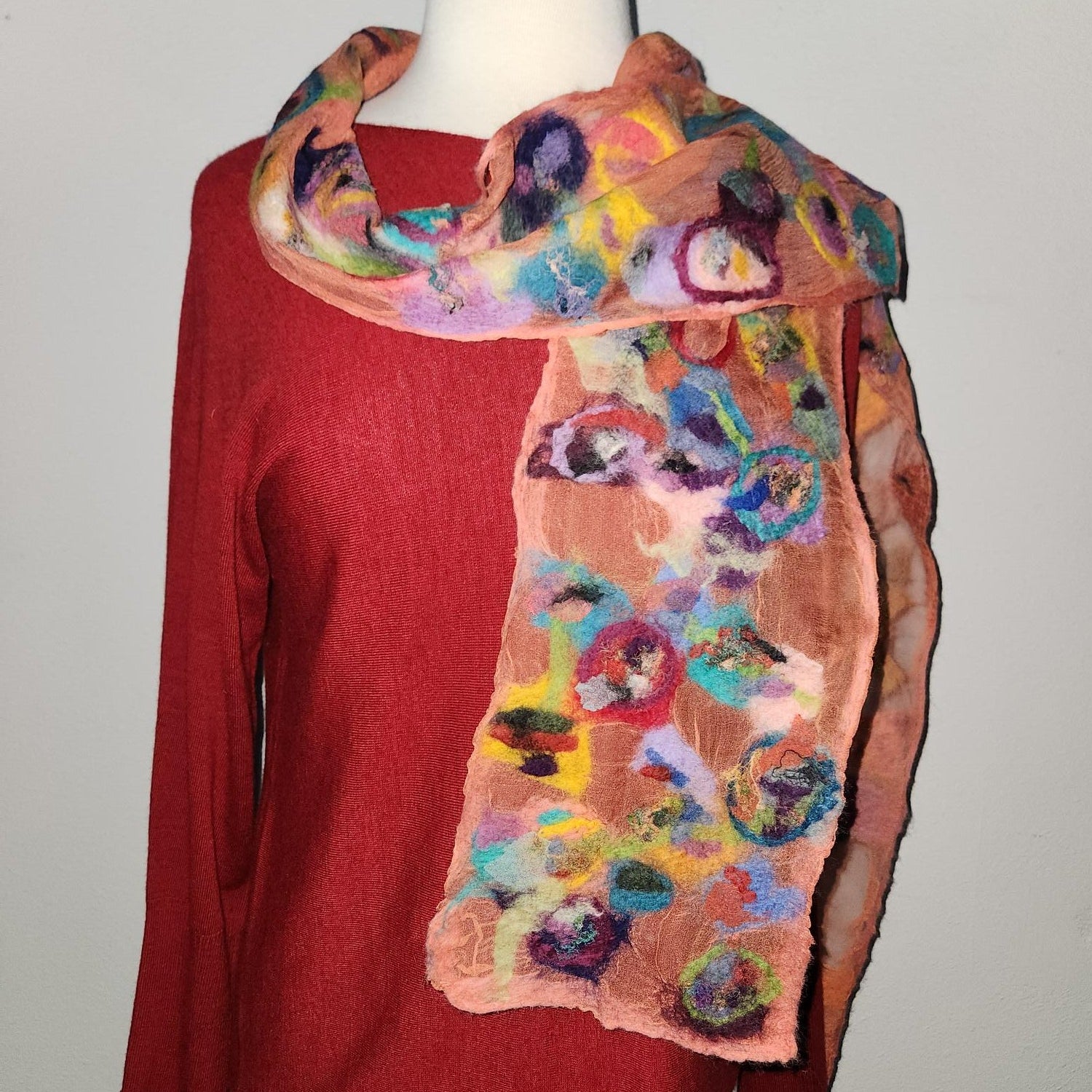 Lightweight Summer Felted Scarf Art Class Tues. 5.26.26 @ 10A