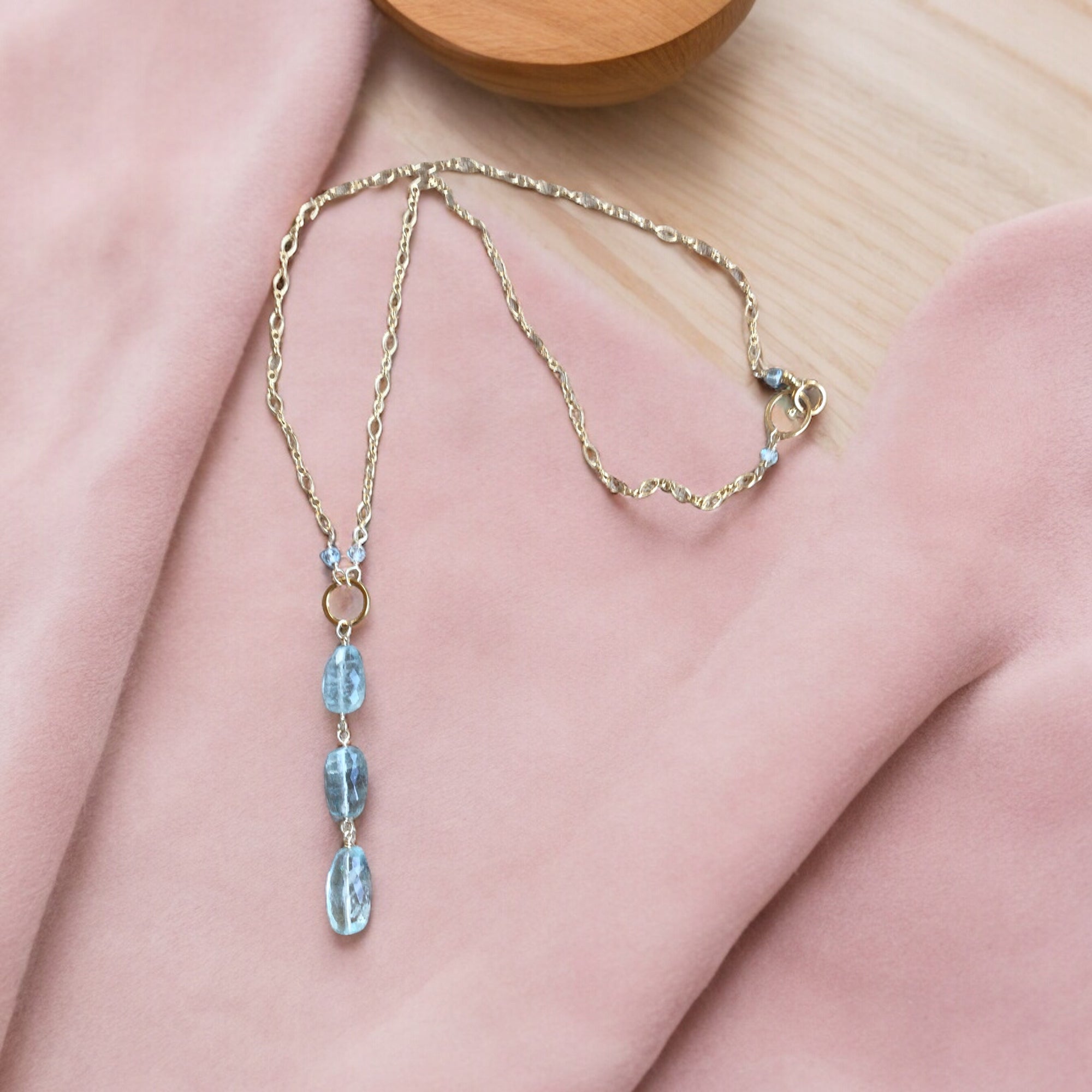 Aquamarine Falls Necklace - DB2