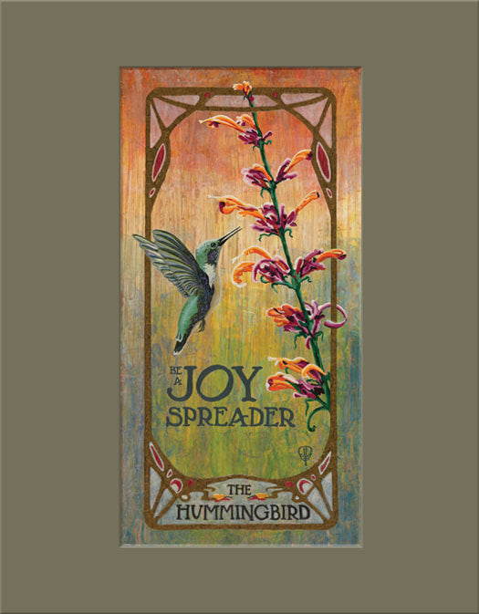 Art Nouveau Hummingbird