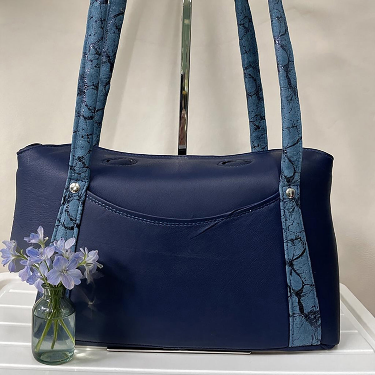 Azure Allure Shoulder Bag