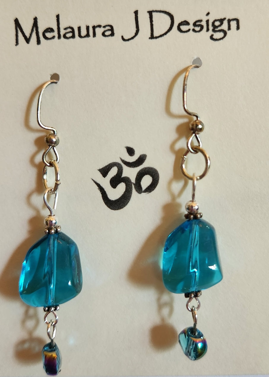 Earrings-Azure Blue