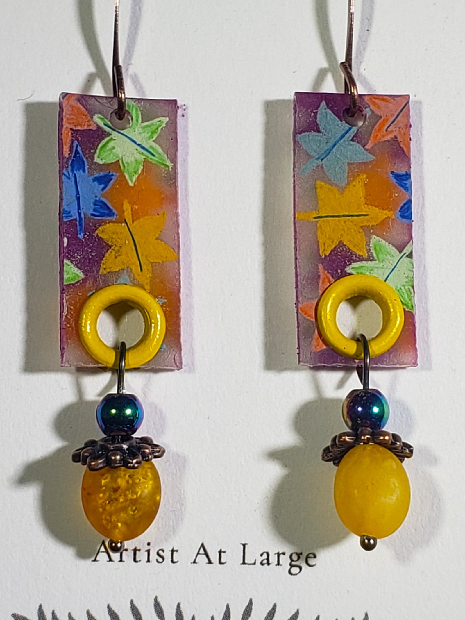 B-82 Autumn Acorn earrings