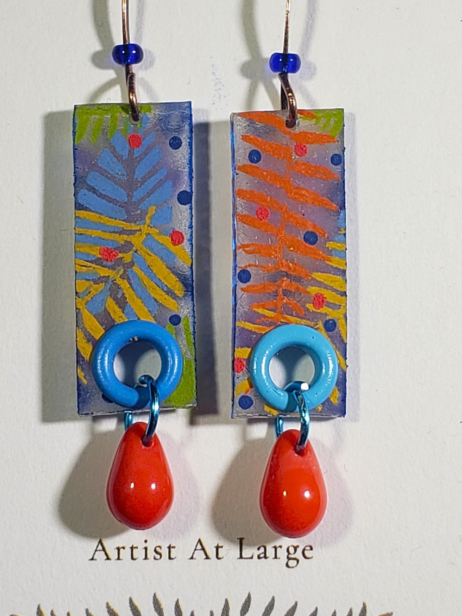 B-83 Autumn Fern earrings