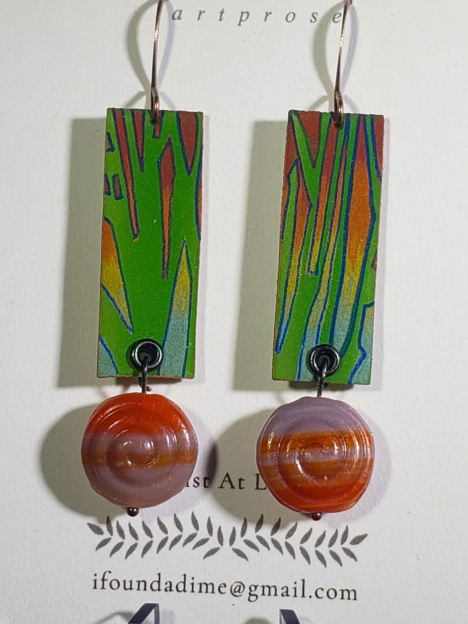 B-84 Autumnal Forest earrings