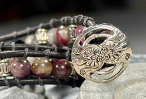 BB21 Purple double-wrap bracelet