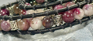 BB21 Purple double-wrap bracelet