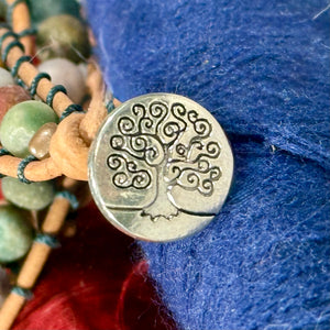 BB26 Matte multicolor double-wrap bracelet