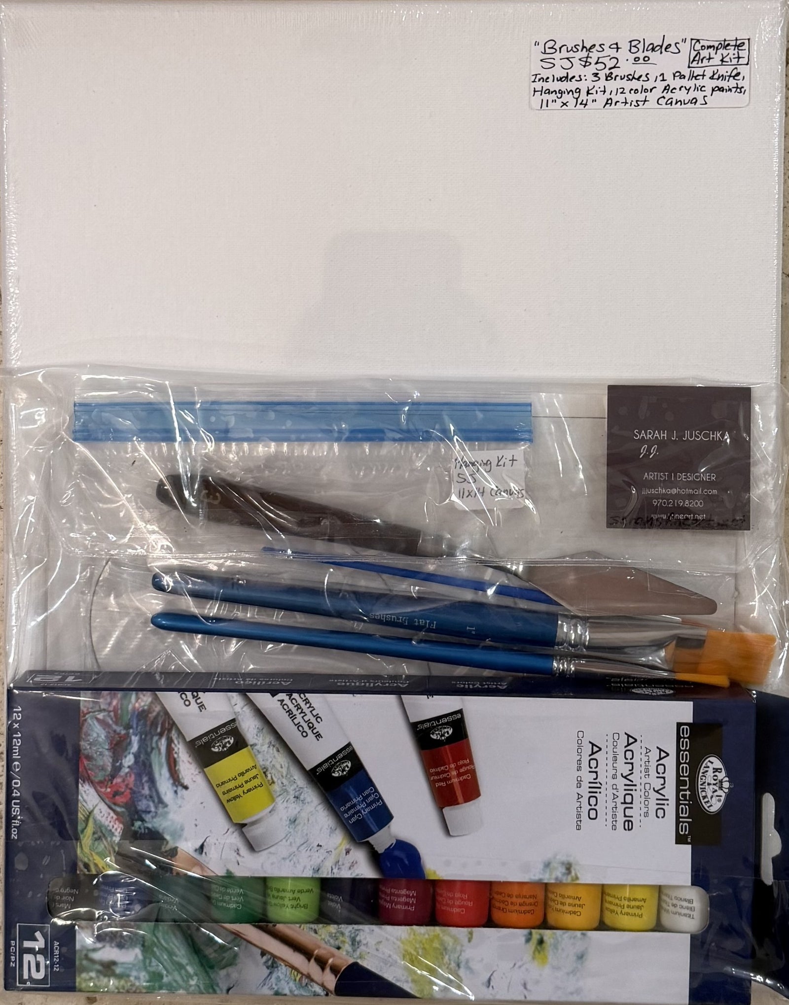 "Brushes & Blades" Complete Art Set