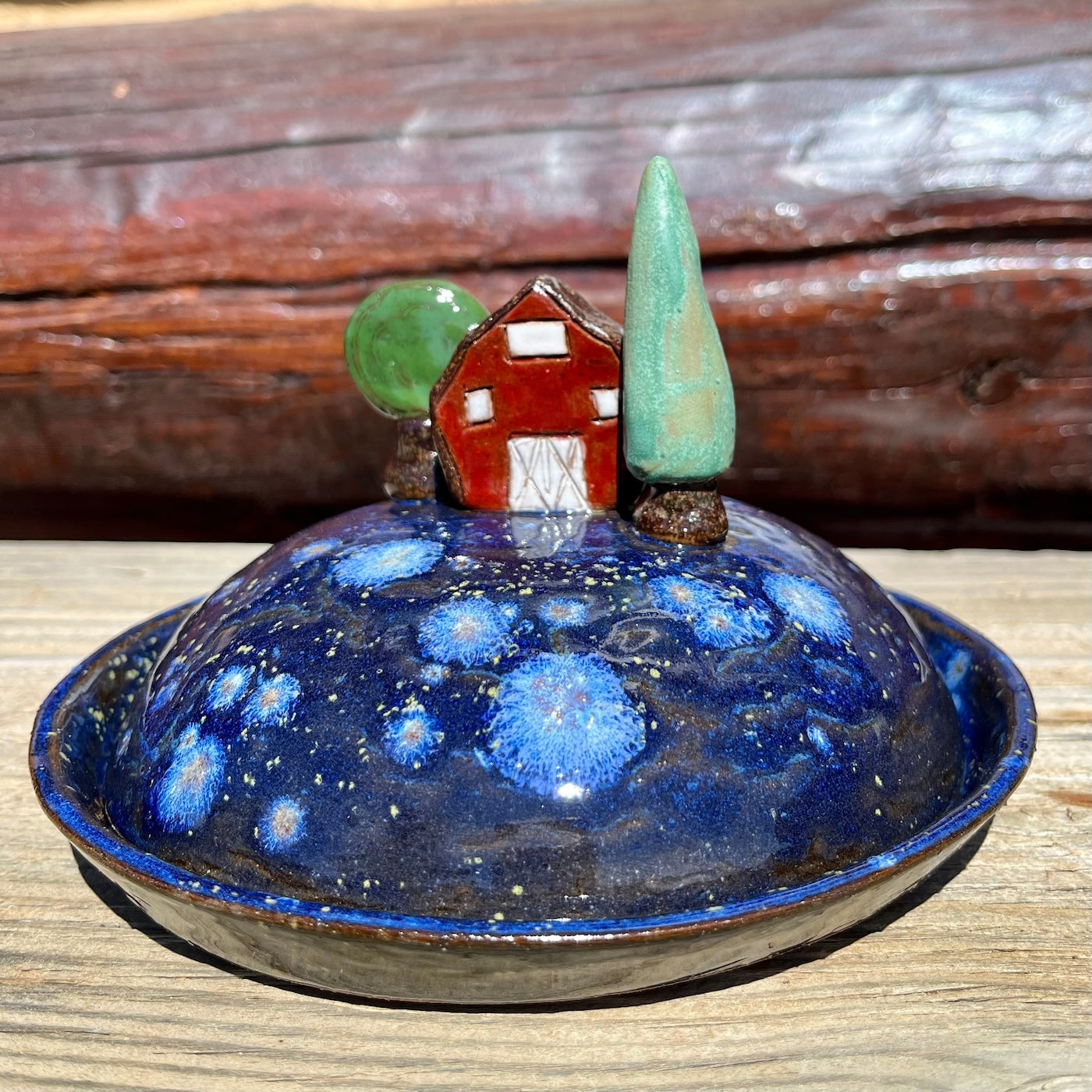 Barn in the Woods Butter Keeper