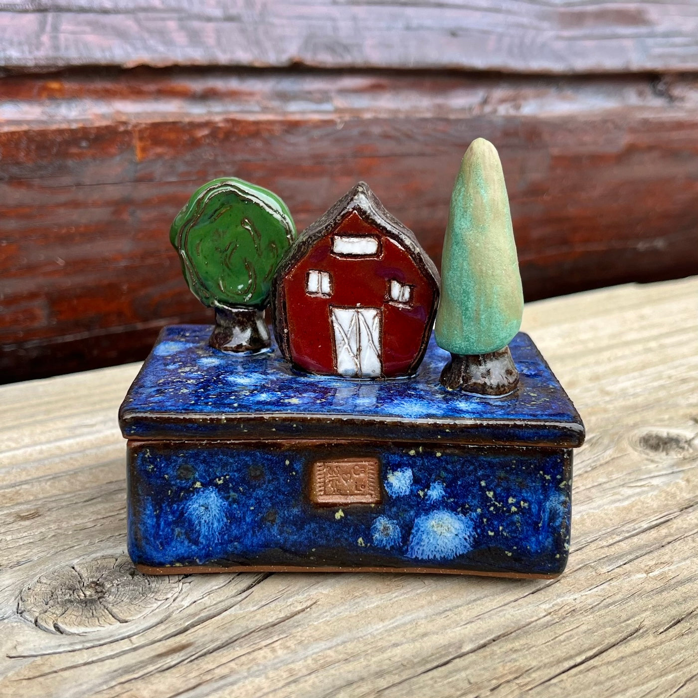 Barn in the Woods Jewelry/Trinket Box
