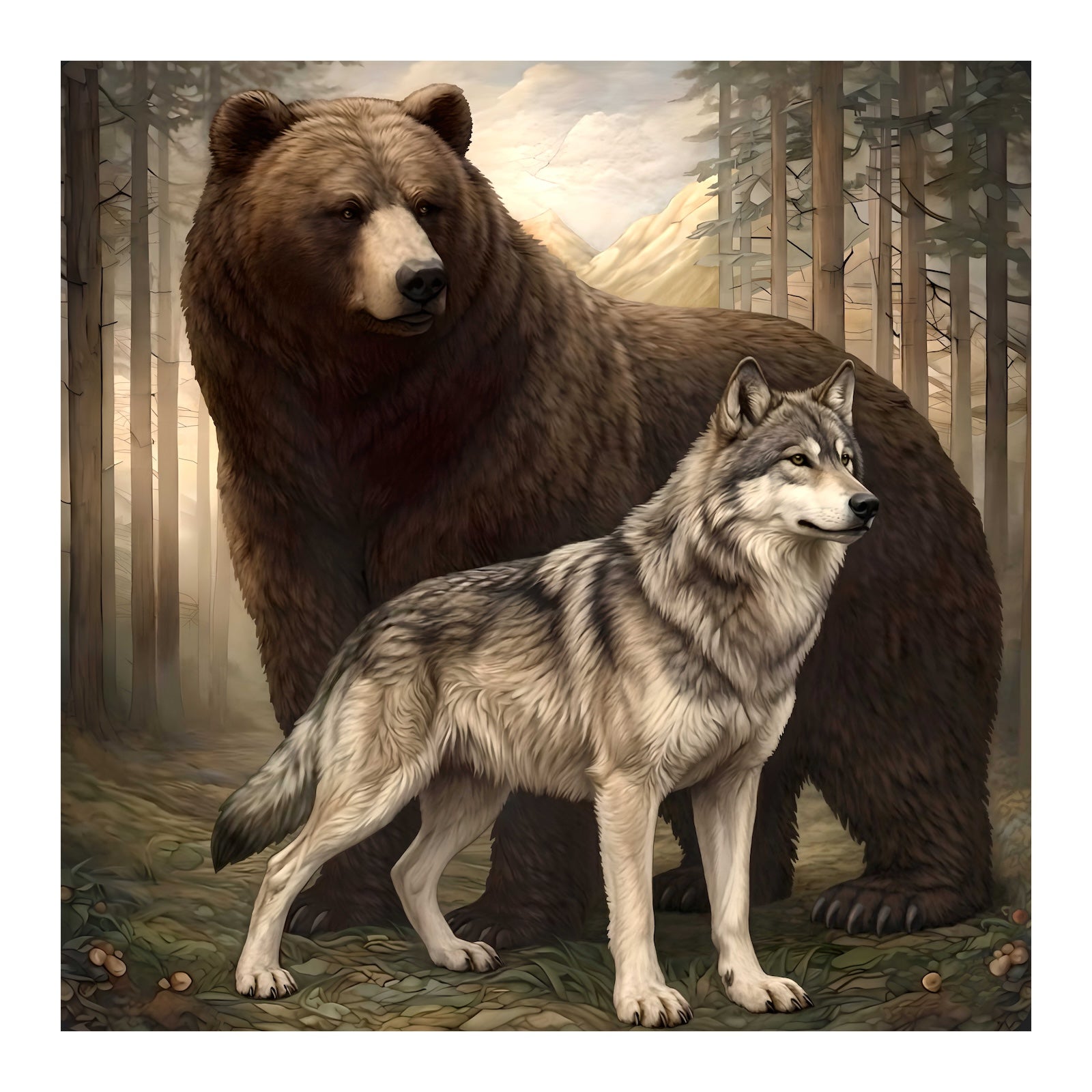 The Bear and Wolf