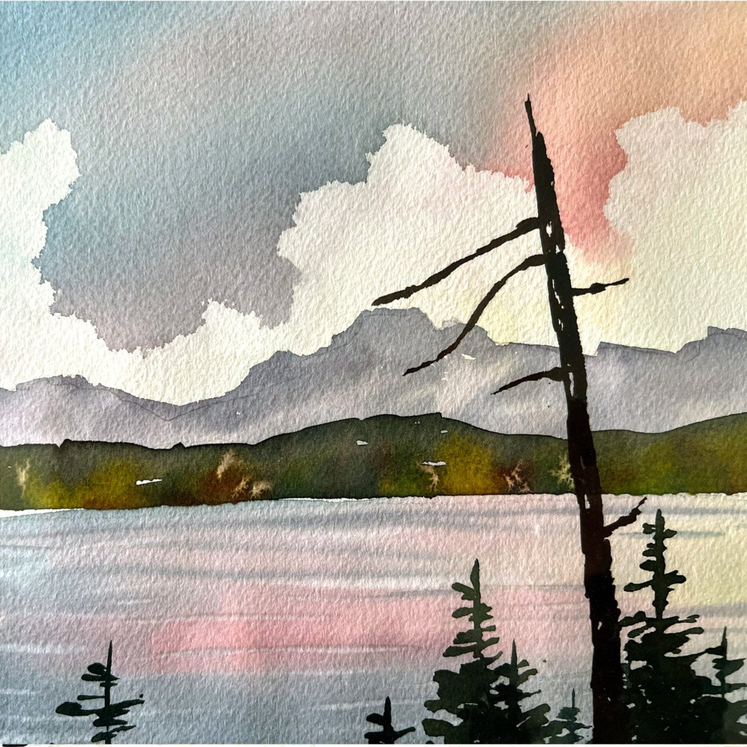 Private Beginner Watercolor- Colorado Landscape Art Class  Wed. 3.11.26 @ 5:30P