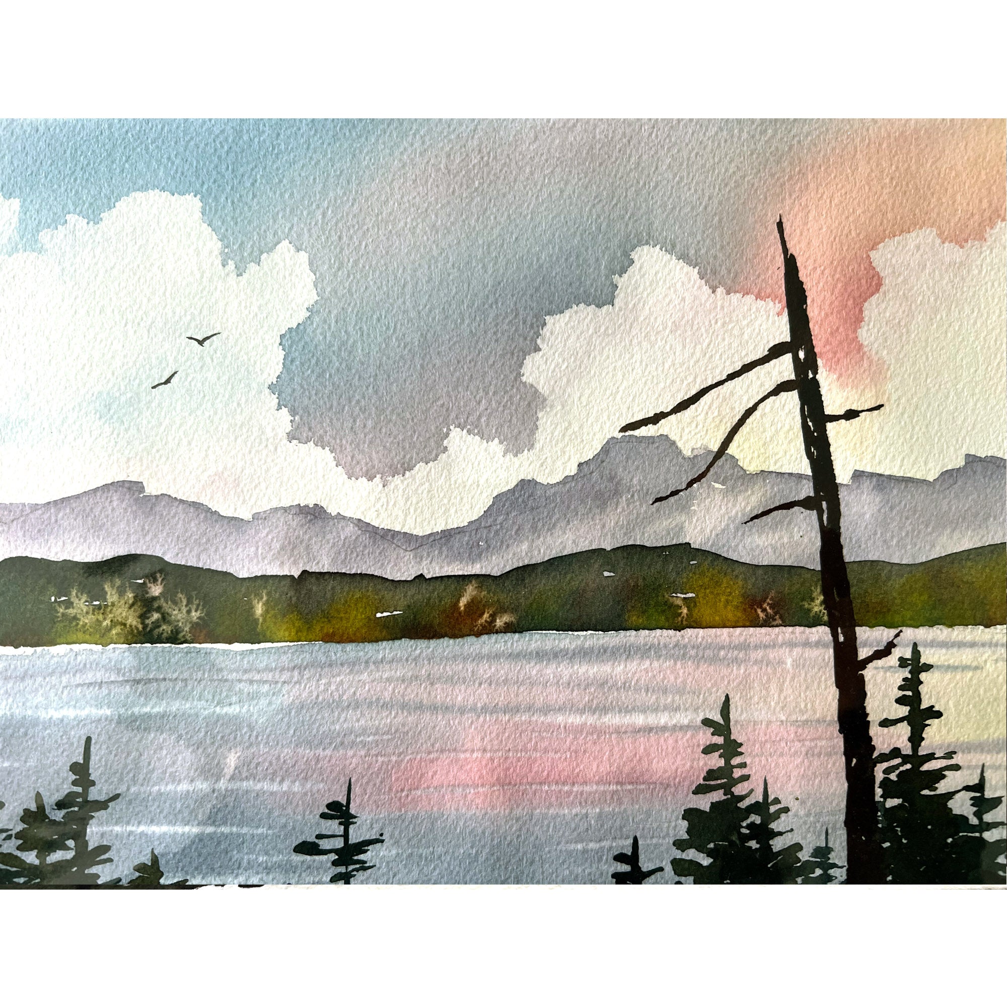 *Private* Mountain Landscape Watercolor Art Class -Sun. 1.5.25 @ 1P